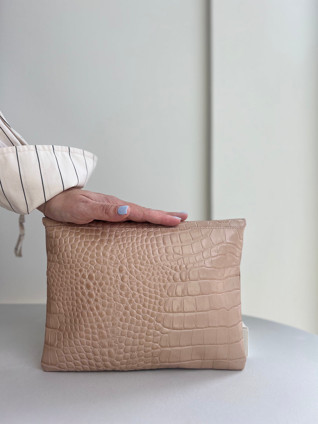 Midi Envelope Blush Croco