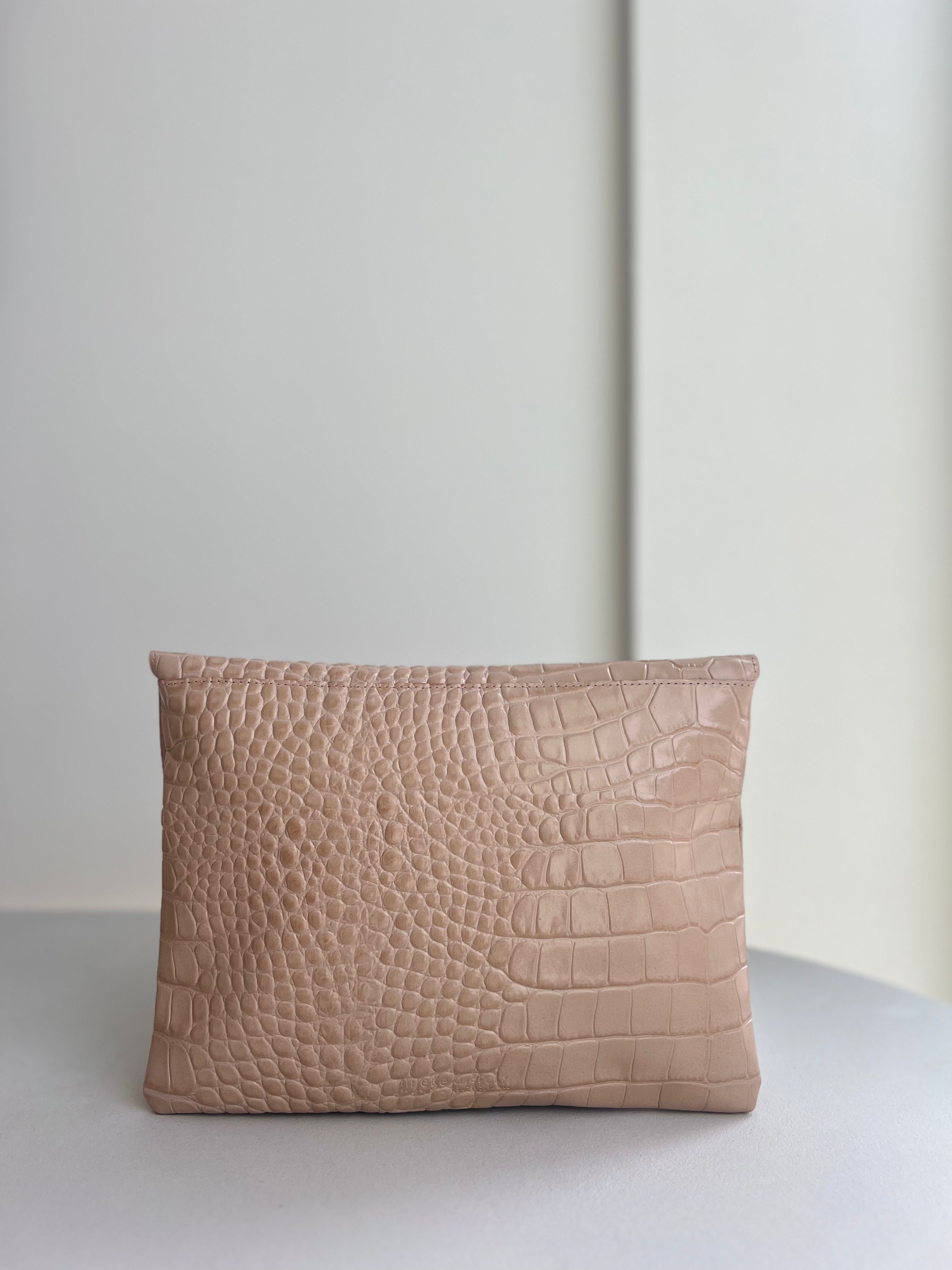 Midi Envelope Blush Croco