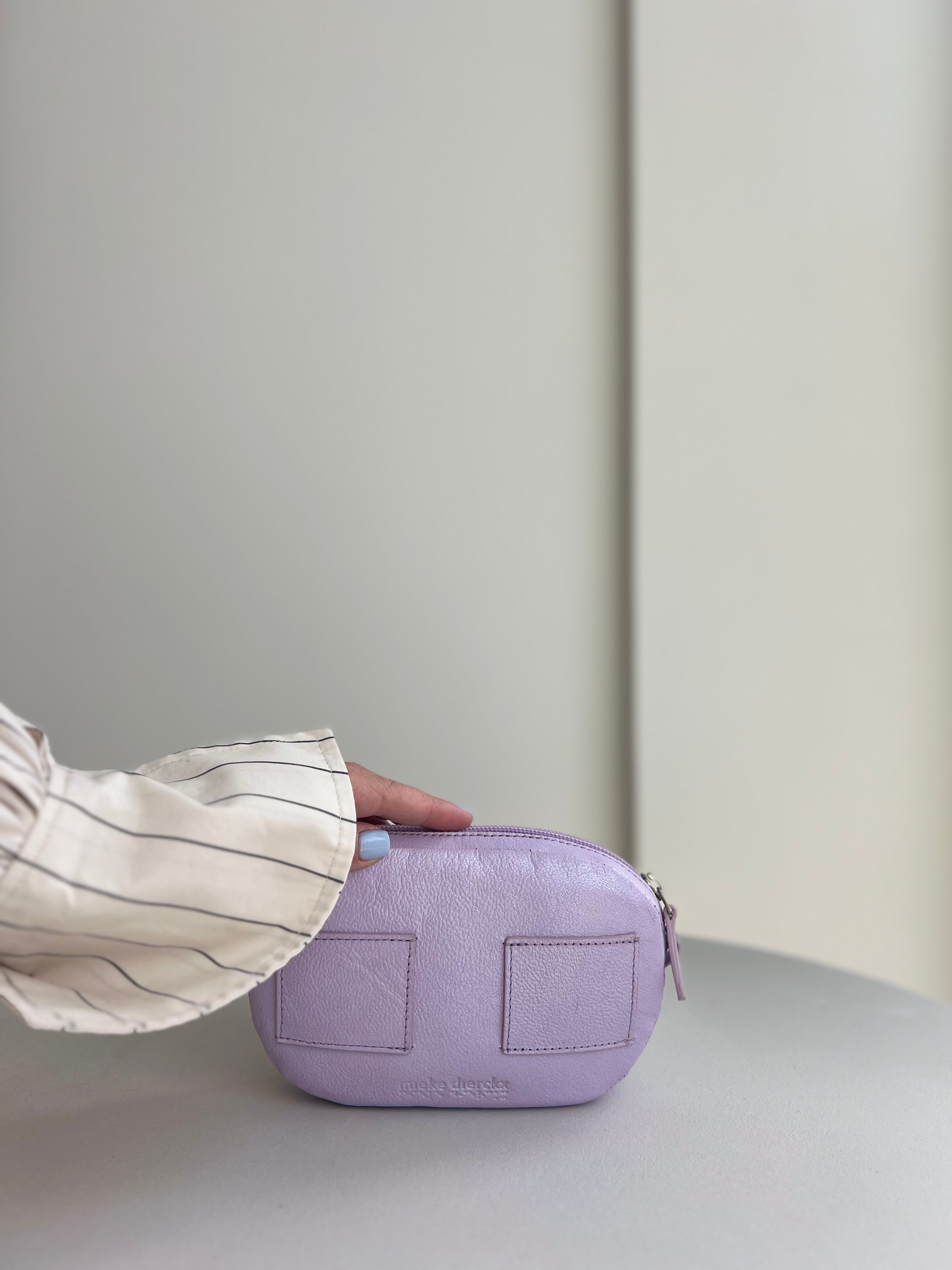 Oval mini bag lila