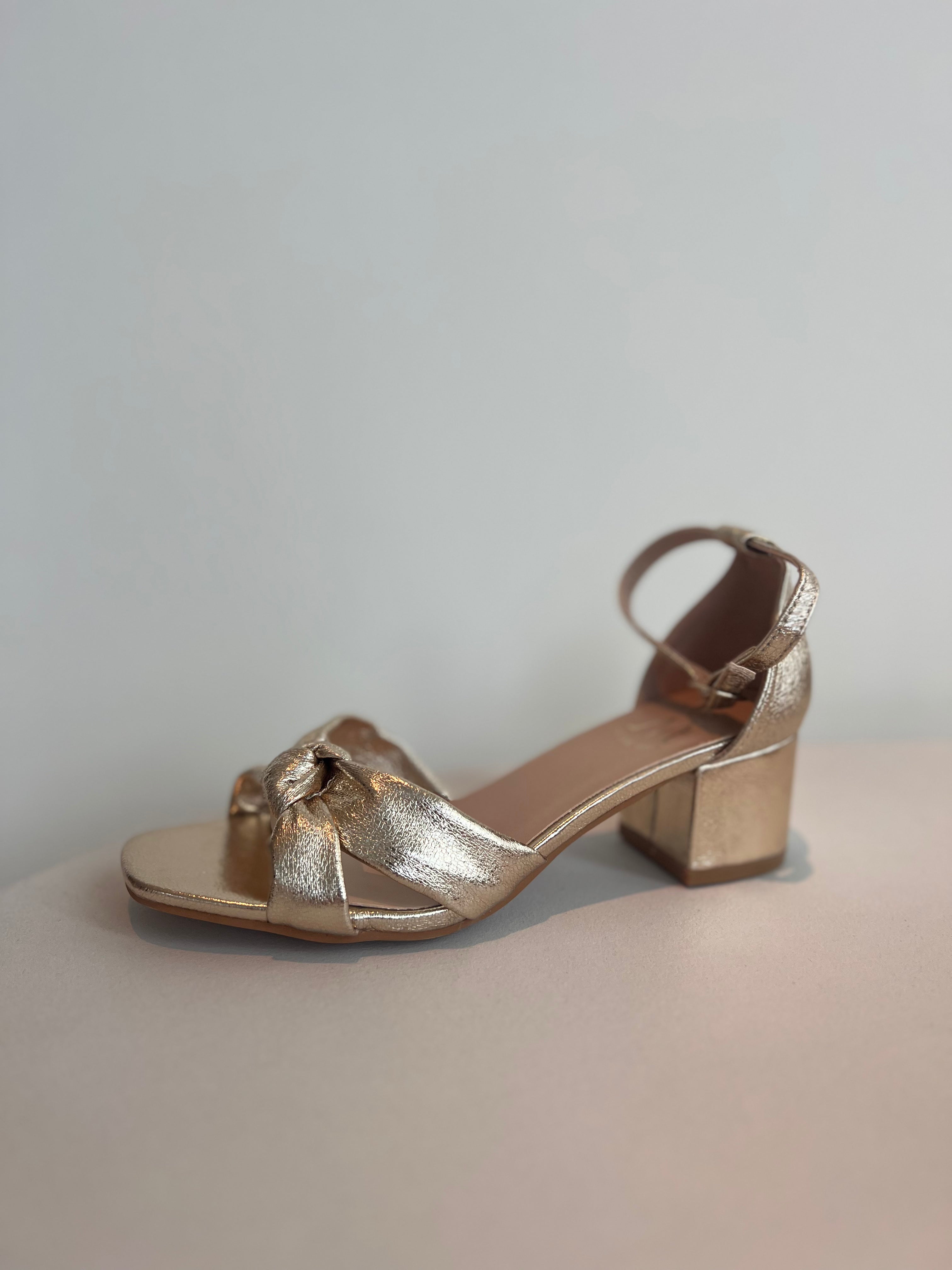 Bridal sandaal goudkleurig laag