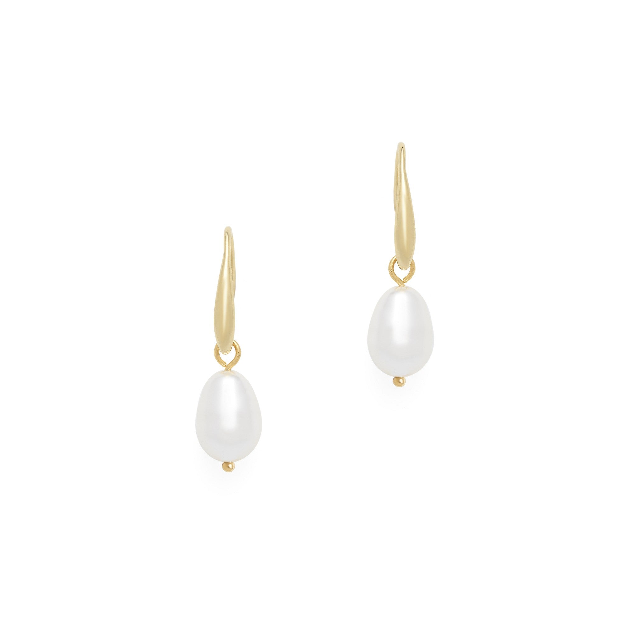 Julie pearl earrings goud
