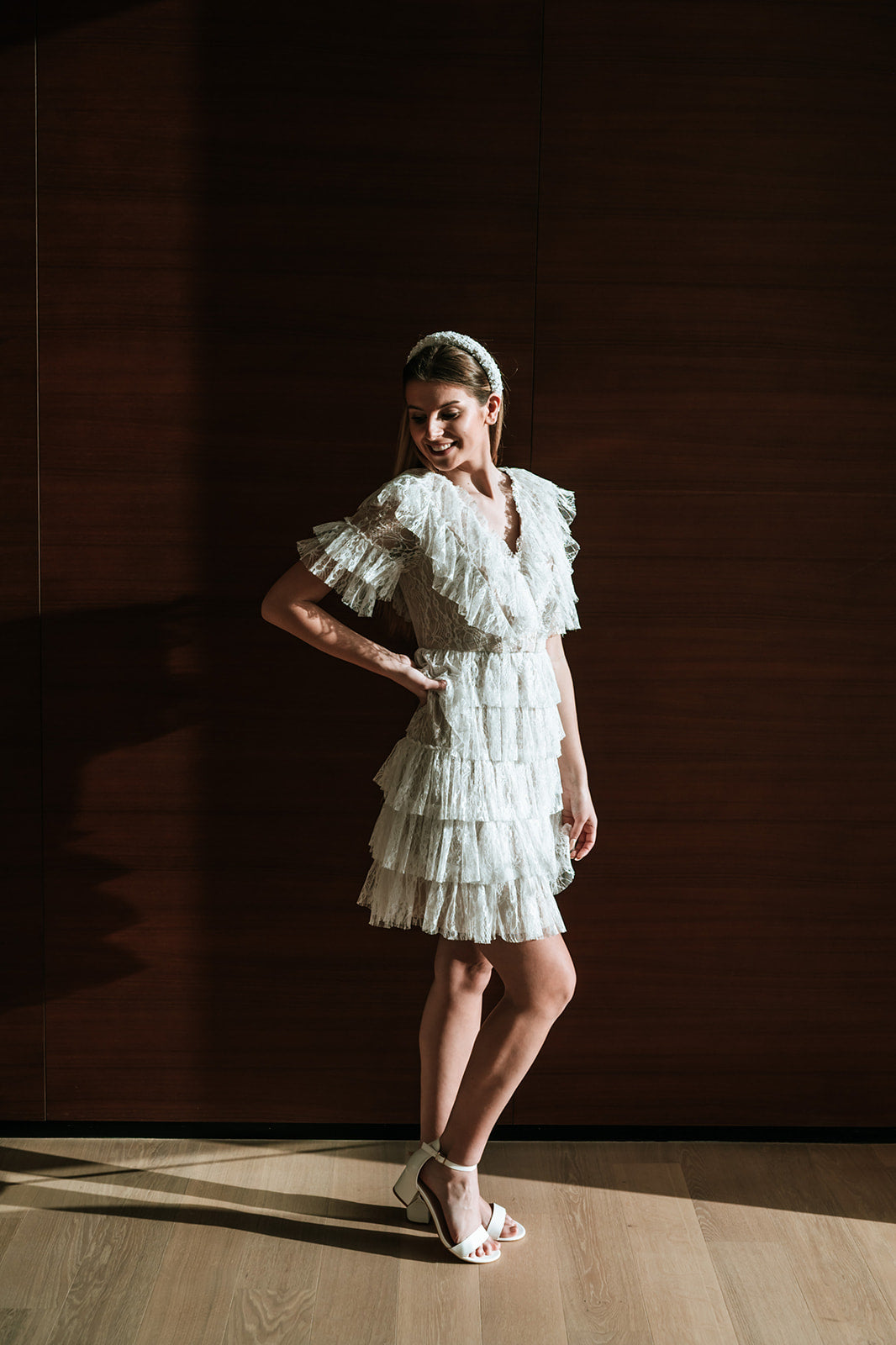 Sky dress white