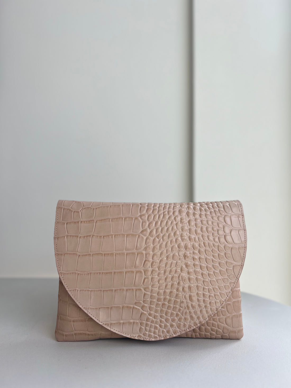Midi Envelope Blush Croco