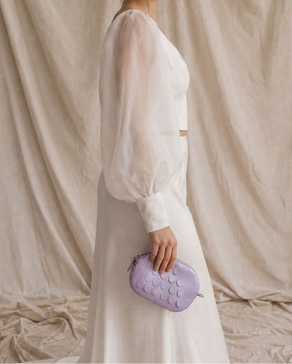 Oval mini bag Lila - Mieke Dierckx