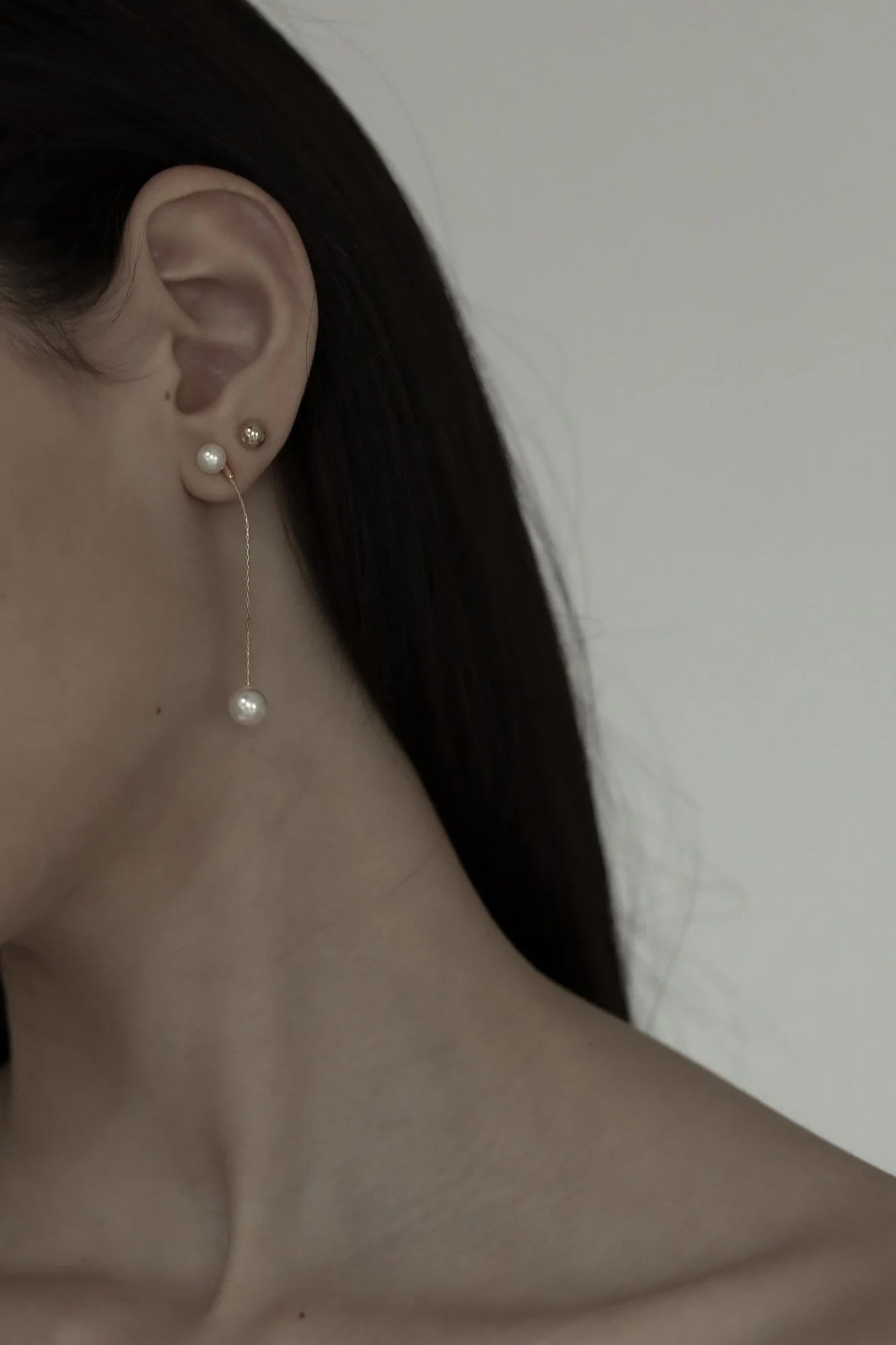 Minimal Pearl oorbellen