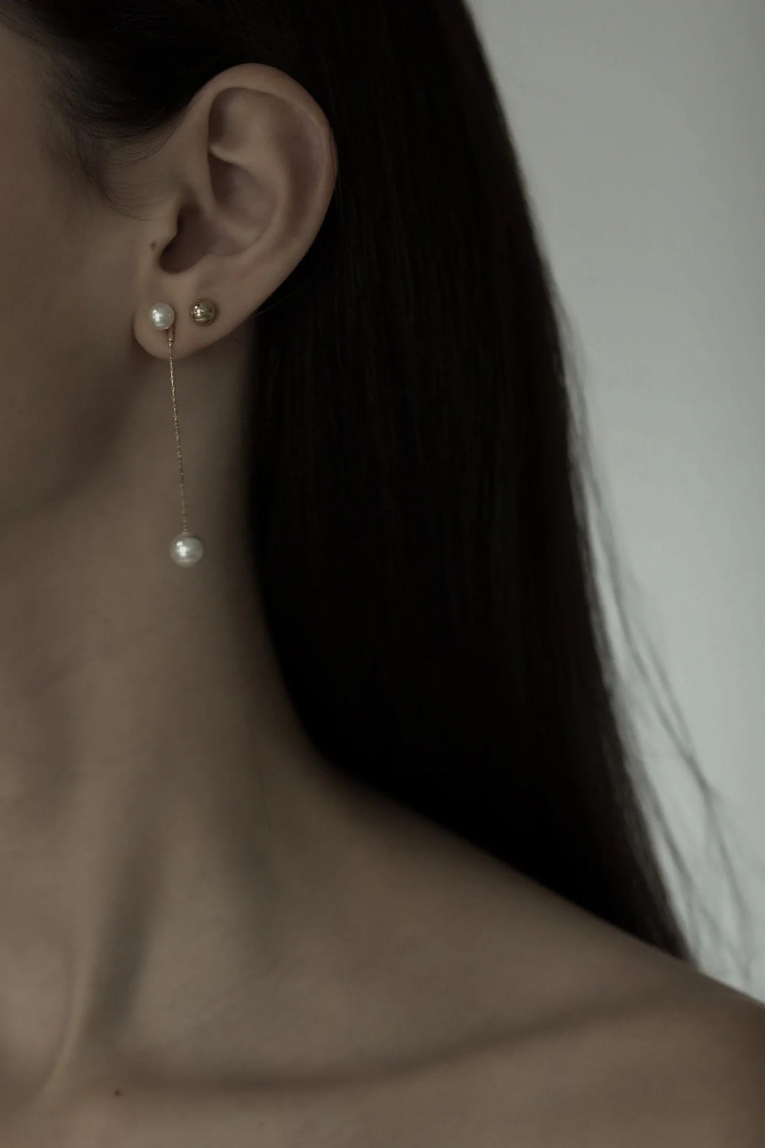 Minimal Pearl oorbellen