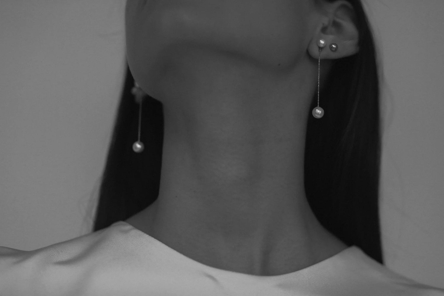 Minimal Pearl oorbellen