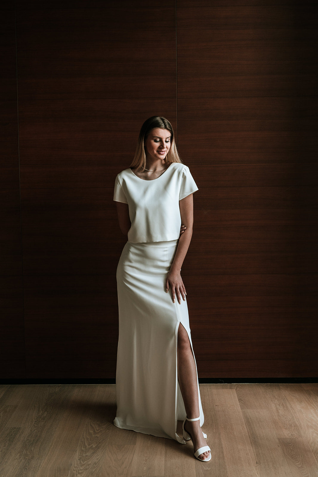 Jupe blandine blanche SA