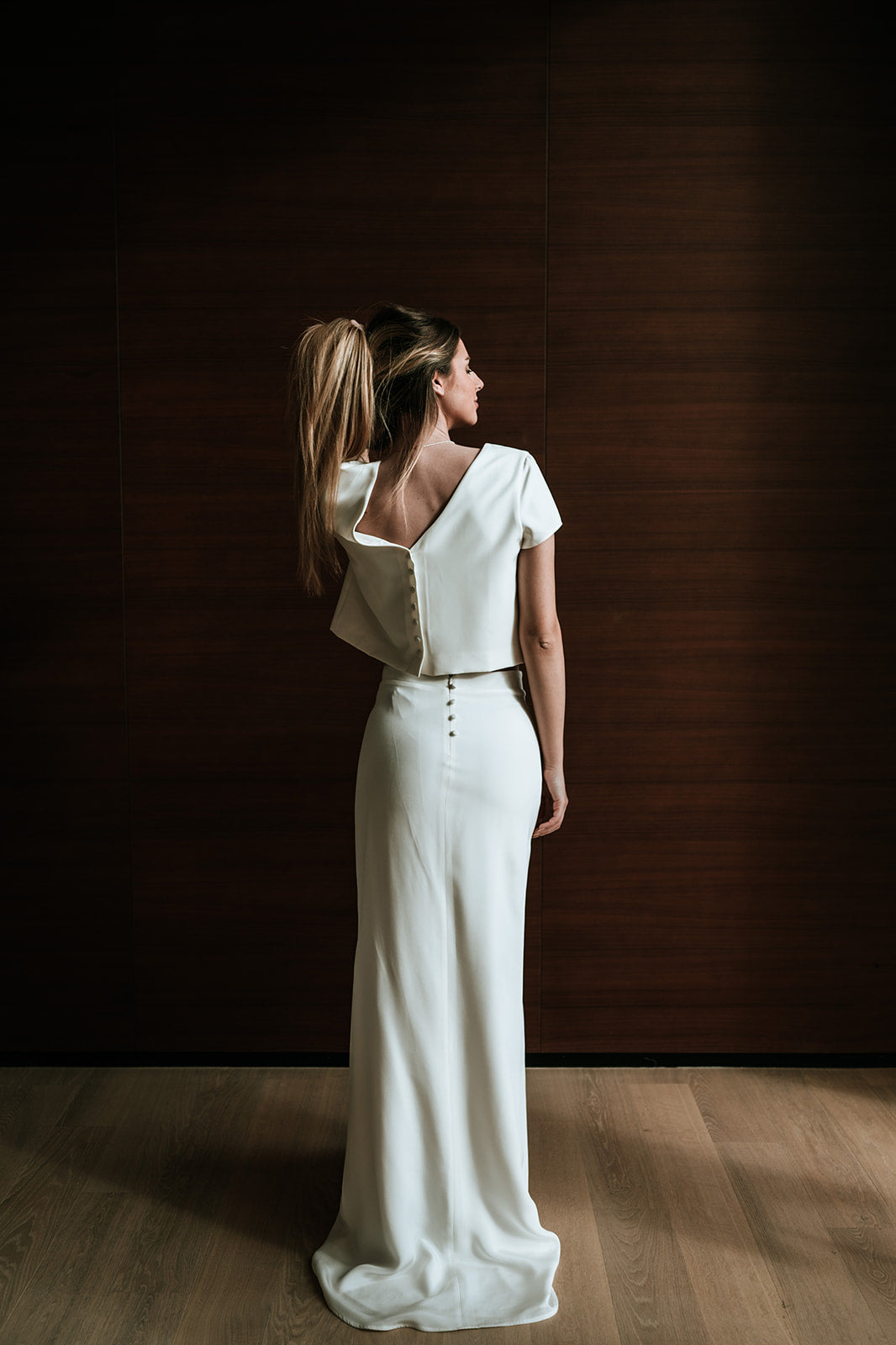 Jupe blandine blanche SA